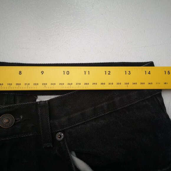 Levi's Men's Size 32 Waist Zipper & Button Closure Straight Leg Black Jeans - Picture 10 of 12